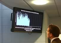 Energy Live Screen installed in the entrance hall of a college